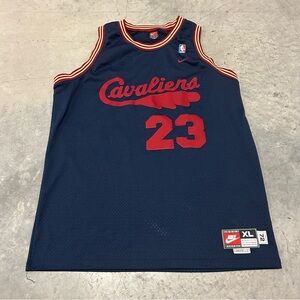Authentic LeBRON JAMES Cleveland Cavaliers Jersey XL Nike Rewind Swingman